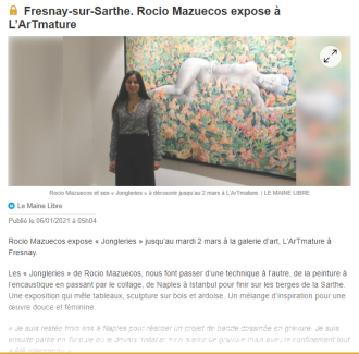 Fresnay-sur-Sarthe. Rocio Mazuecos expose à L’ArTmature de Le Maine libre