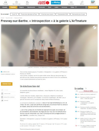 Fresnay-sur-Sarthe. « Introspection » à la galerie L’ArTmature de Ouest France