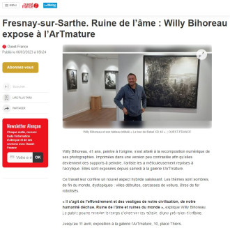 Fresnay-sur-Sarthe. Ruine de l’âme : Willy Bihoreau expose à l’ArTmature de Ouest France